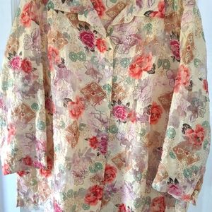 Coldwater Creek 2X top/lightweight jacket